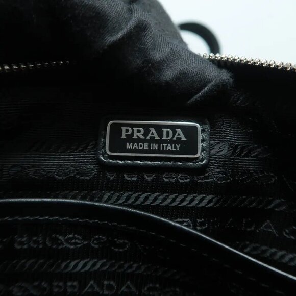 100% Authentic Prada Silver W/P Patent Leather Shoulder Bag 1410-102924 - Picture 11 of 12
